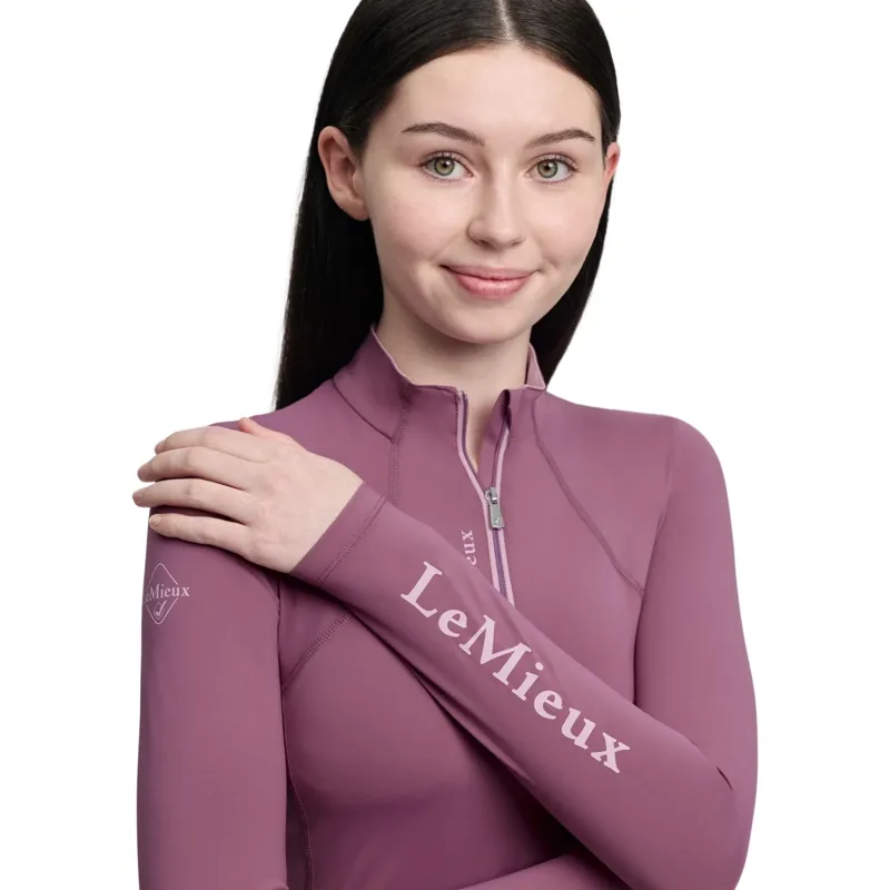 LeMieux Classique Young Rider Long Sleeve Base Layer - Mallow-5