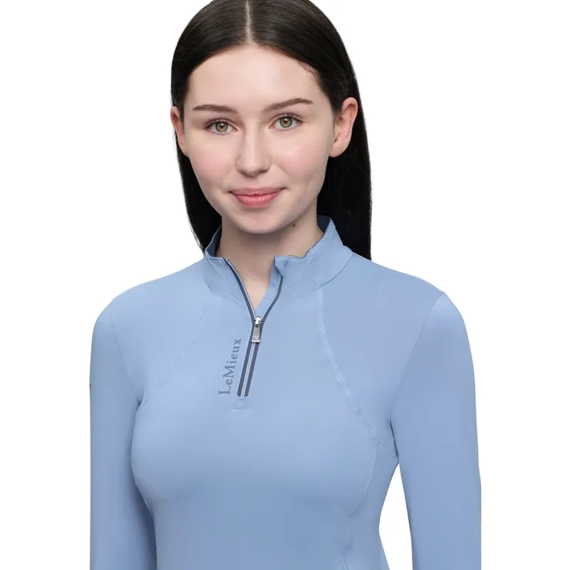 LeMieux Classique Young Rider Long Sleeve Base Layer - Powder Blue-5