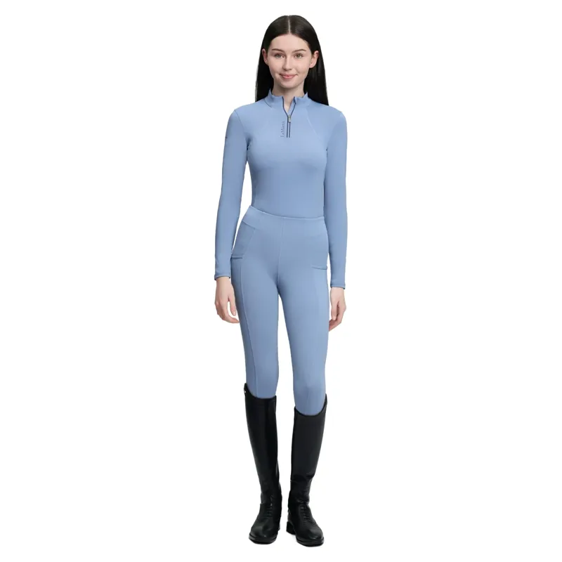 LeMieux Classique Young Rider Long Sleeve Base Layer - Powder Blue-7