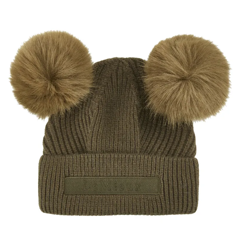 LeMieux Mini Clara Double Pom Pom Beanie Hat - Alpine