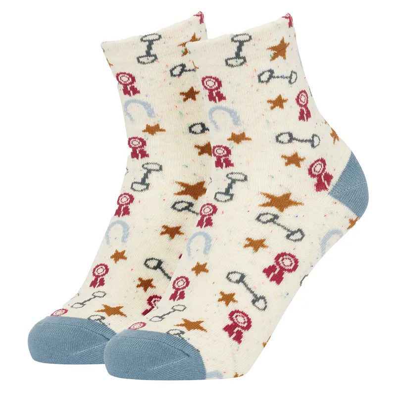 LeMieux Mini Character 2 Pack Junior Socks - Show Pony-2