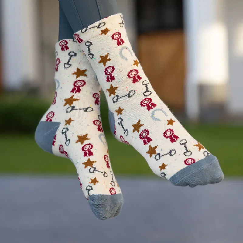 LeMieux Mini Character 2 Pack Junior Socks - Show Pony-3