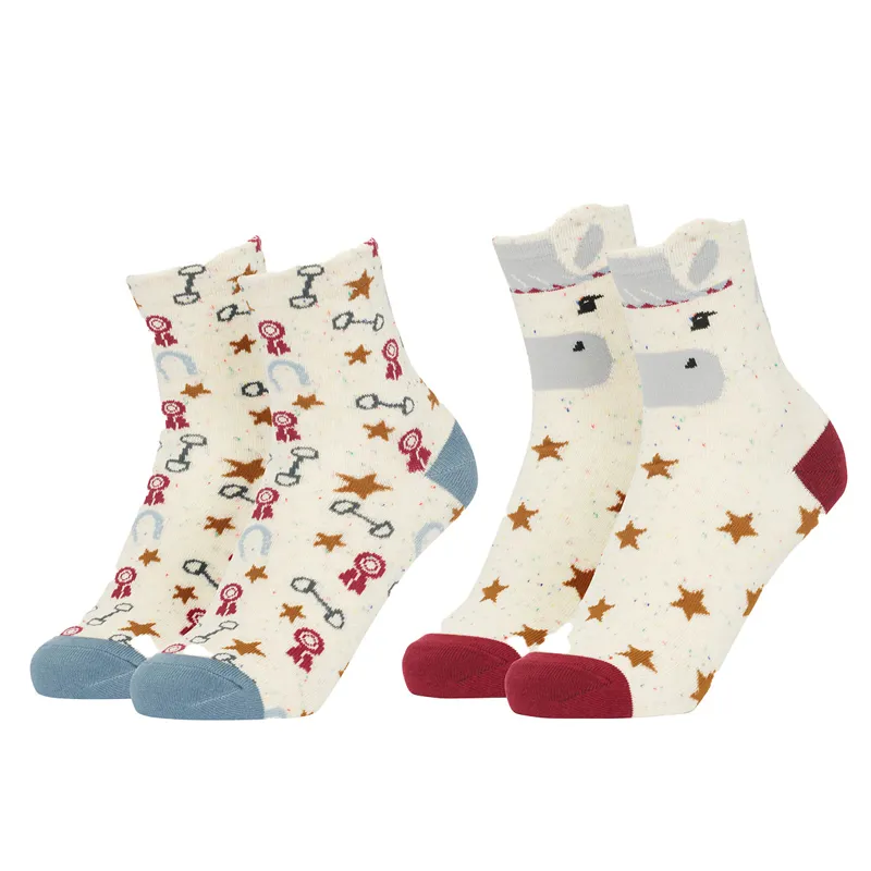 LeMieux Mini Character 2 Pack Junior Socks - Show Pony