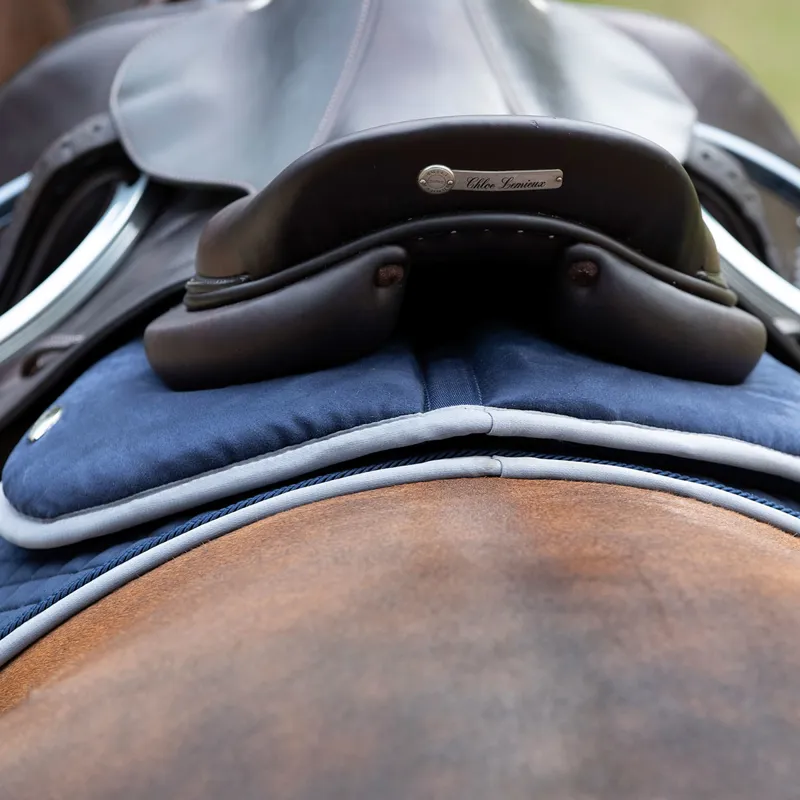 LeMieux Wither Relief Memory Foam Half Pad - Navy-4