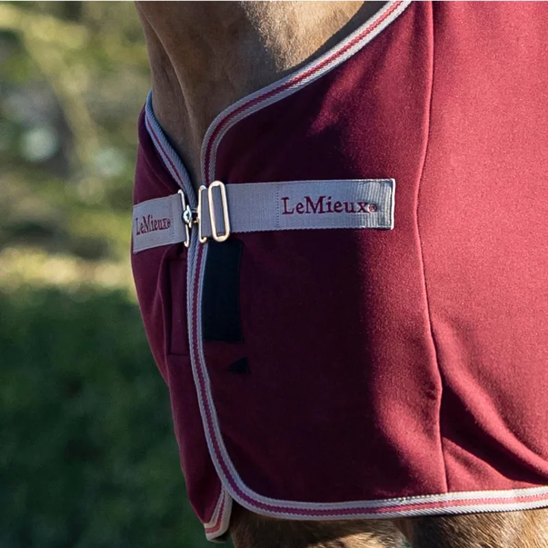 LeMieux Arika Jersey-Tek Fleece Rug - Burgundy-3