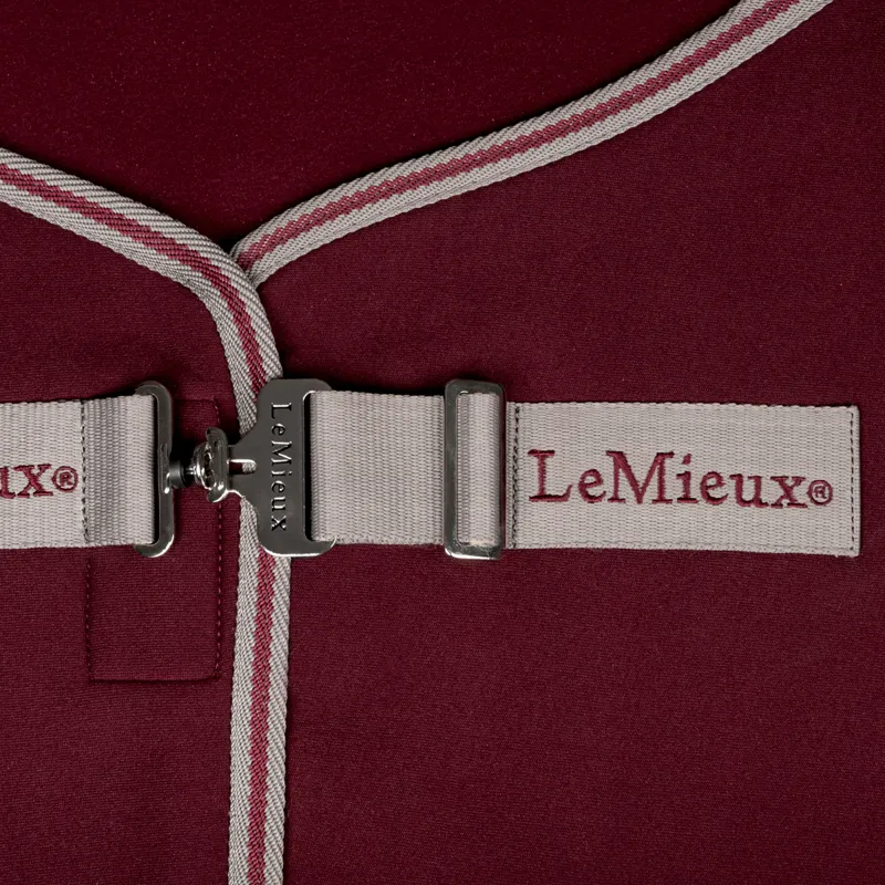 LeMieux Arika Jersey-Tek Fleece Rug - Burgundy-5