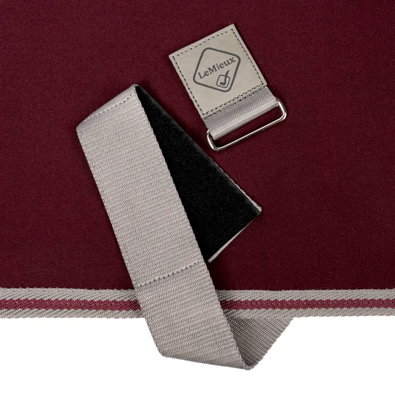 LeMieux Arika Jersey-Tek Fleece Rug - Burgundy-8