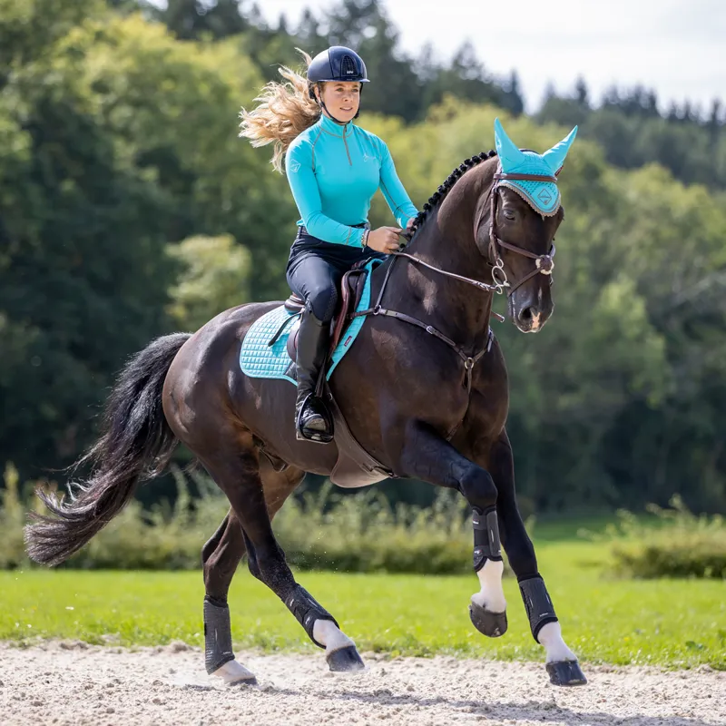 LeMieux Classic Fly Hood - Azure-8