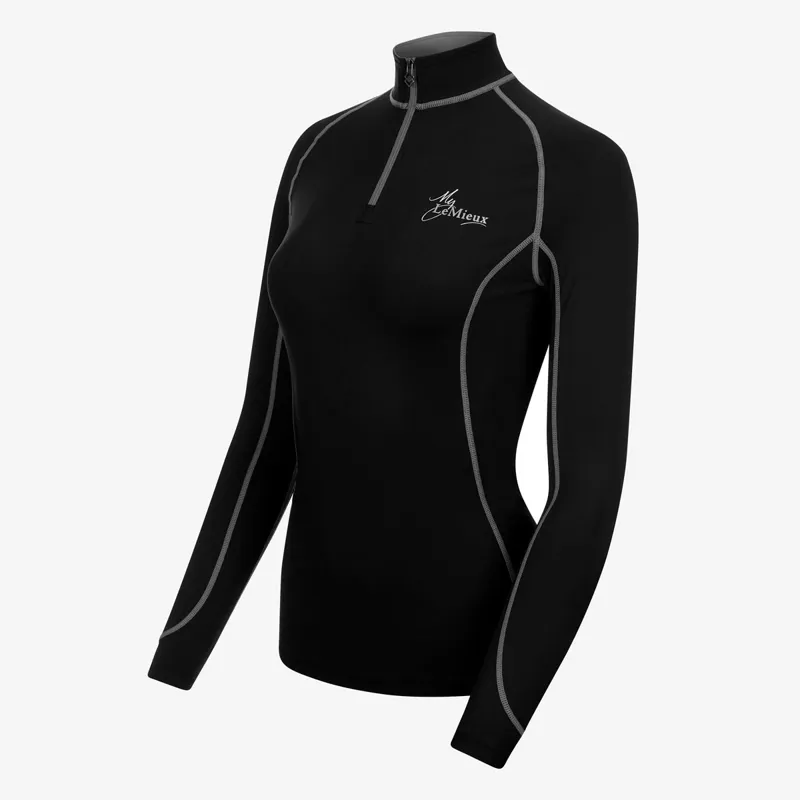 LeMieux Ladies Base Layer - Black/Grey-3