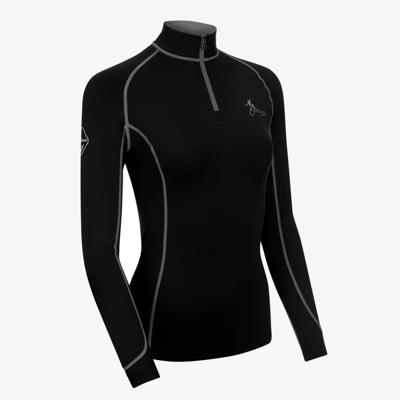LeMieux Ladies Base Layer - Black/Grey-1