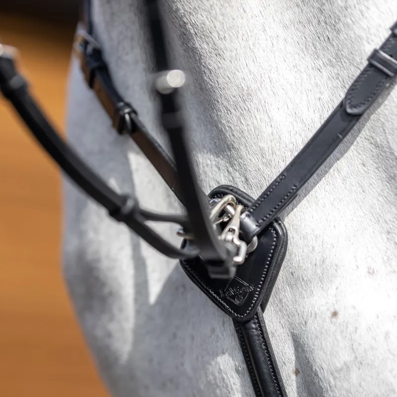 LeMieux Breastplate with Detachable Martingale - Black-1