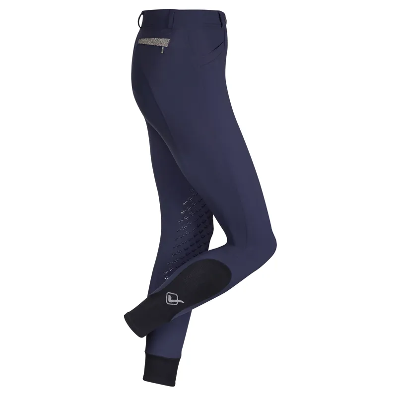 LeMieux Dynamique Knee Grip Ladies Breeches - Navy-1