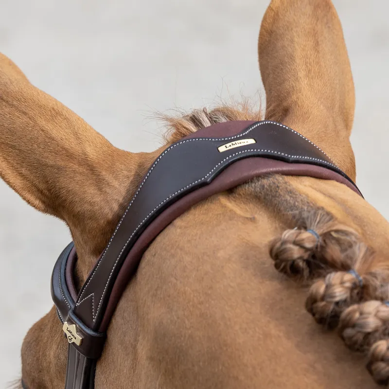 LeMieux Kudos Competition Flash Bridle - Havana-4