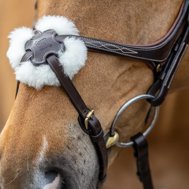 LeMieux Kudos Grackle Bridle - Havana-1