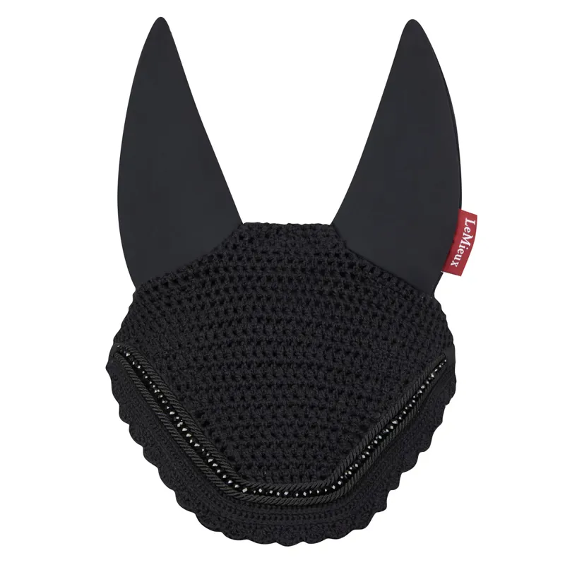 LeMieux Acoustic Diamante Fly Hood - Black