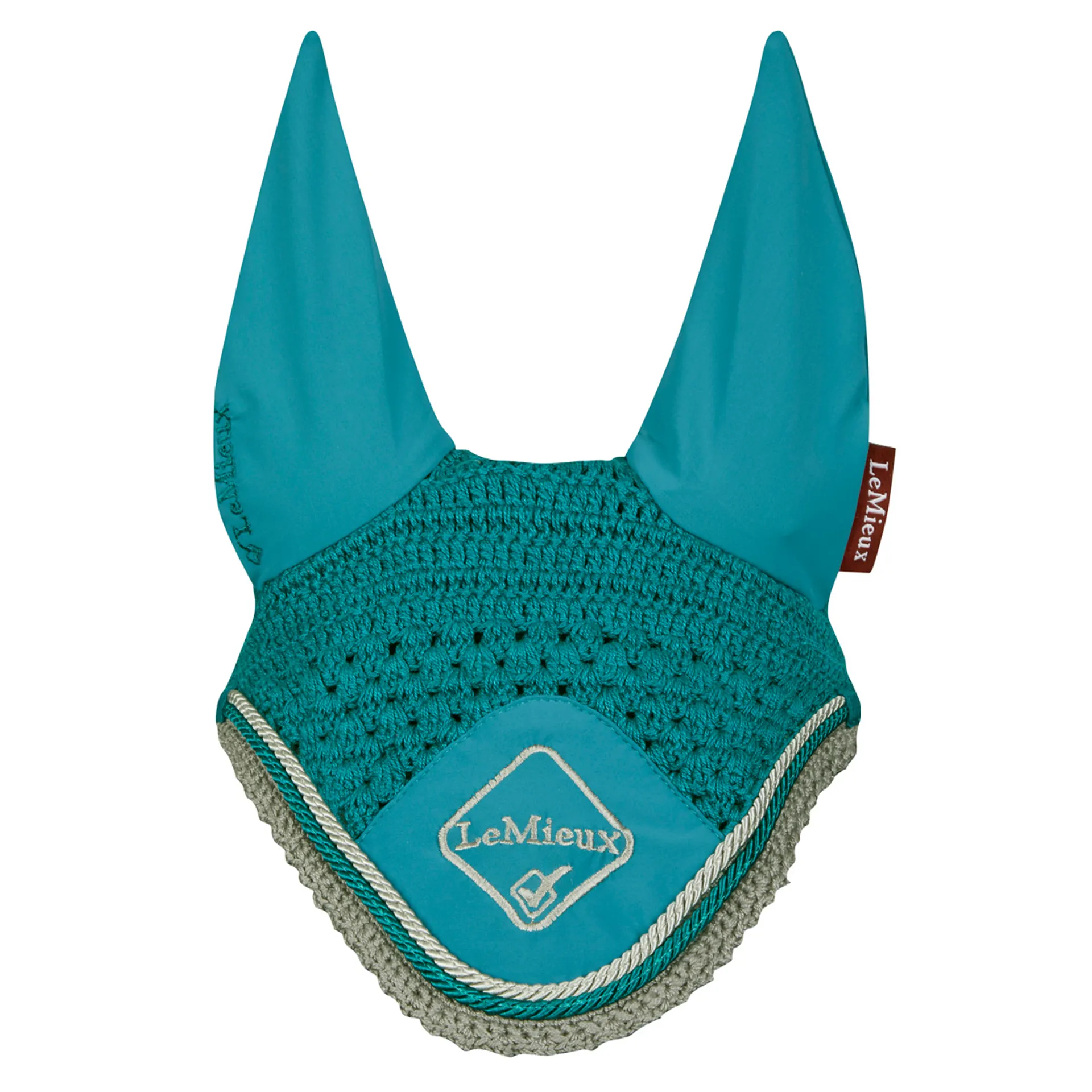 LeMieux Capucha Clásica De Ganchillo Con Cómodas Orejas De Lycra En Salvia – Ropa Deportiva Para Jinete Competitivo – XL : LeMieux