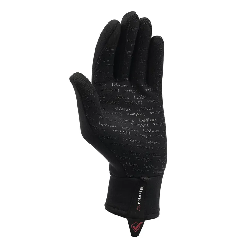LeMieux Polar Tec Adults Winter Riding Gloves - Black