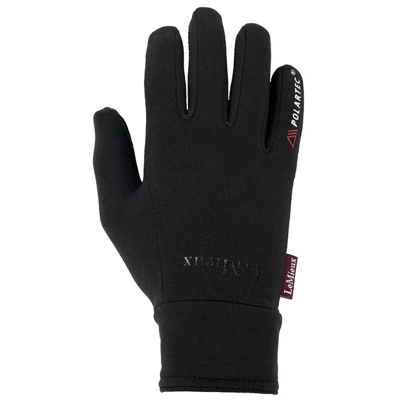 LeMieux Polar Tec Adults Winter Riding Gloves - Black-1