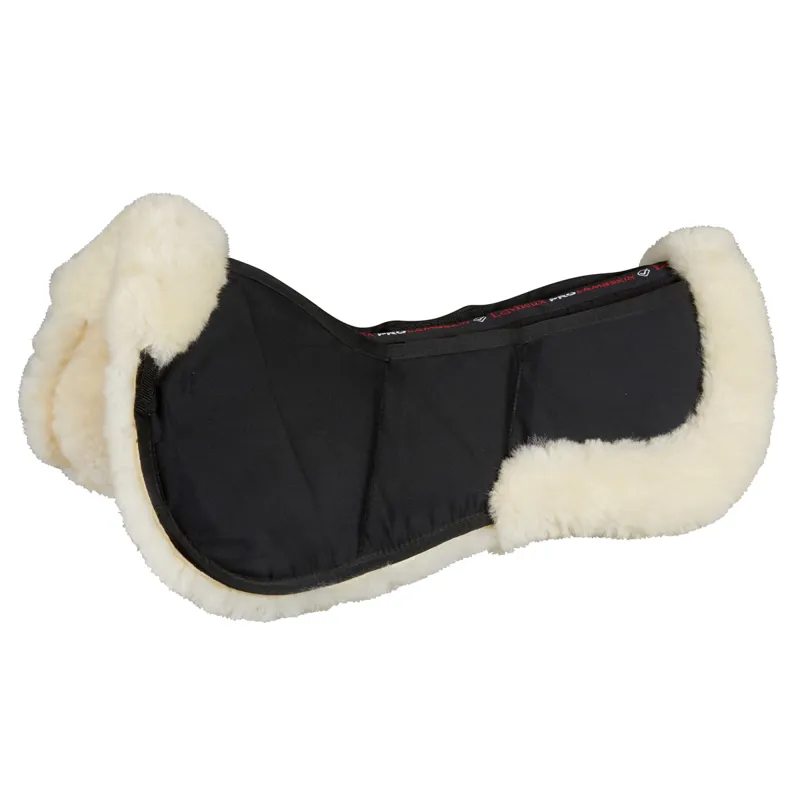 LeMieux ProSorb Lambskin 3 Pocket Half Pad Natural/Black