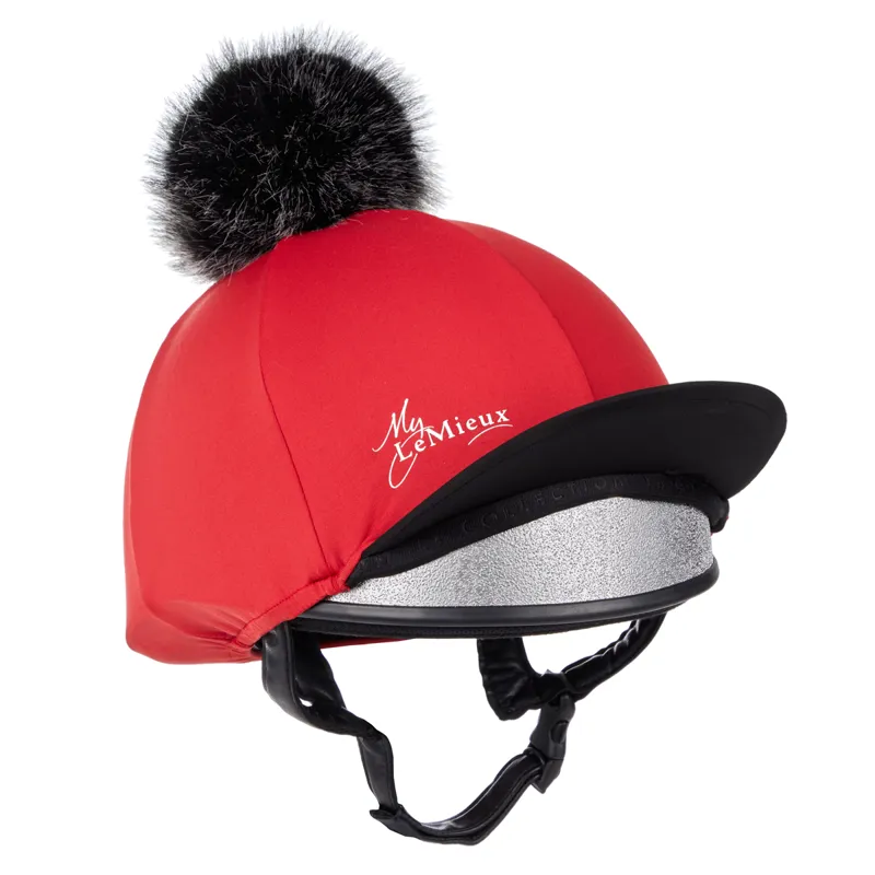 LeMieux Pom Hat Silk - Chilli/Black