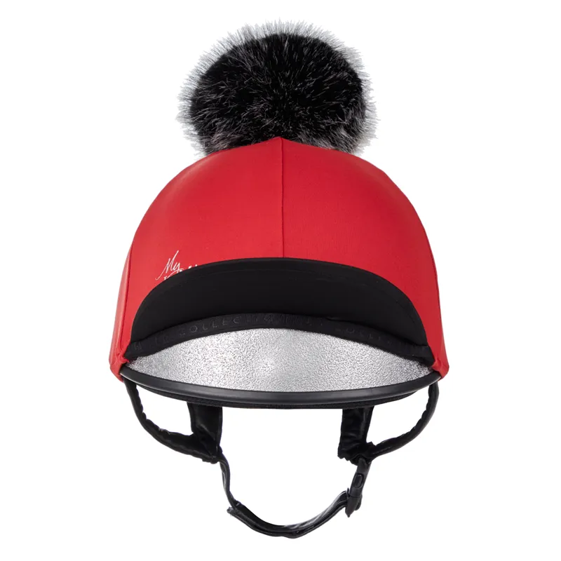 LeMieux Pom Hat Silk - Chilli/Black-1