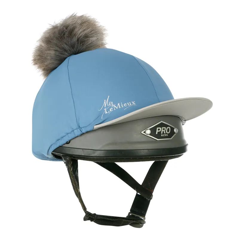LeMieux Pom Hat Silk - Ice Blue/Grey