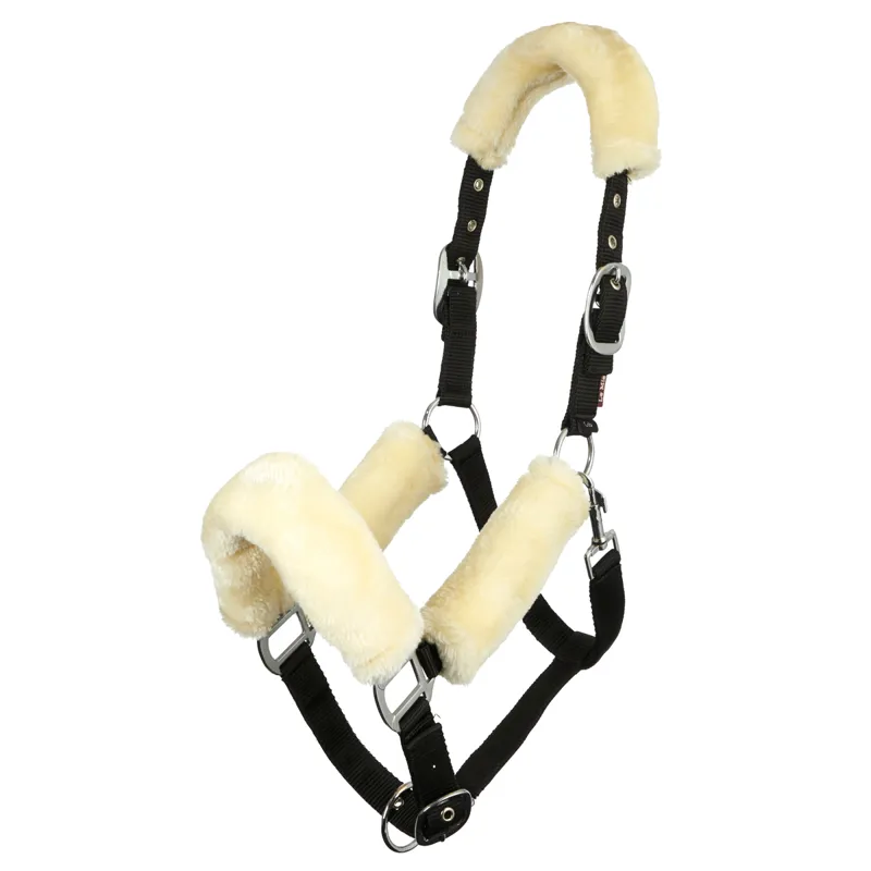 LeMieux Comfort Fleece Headcollar - Black/Natural