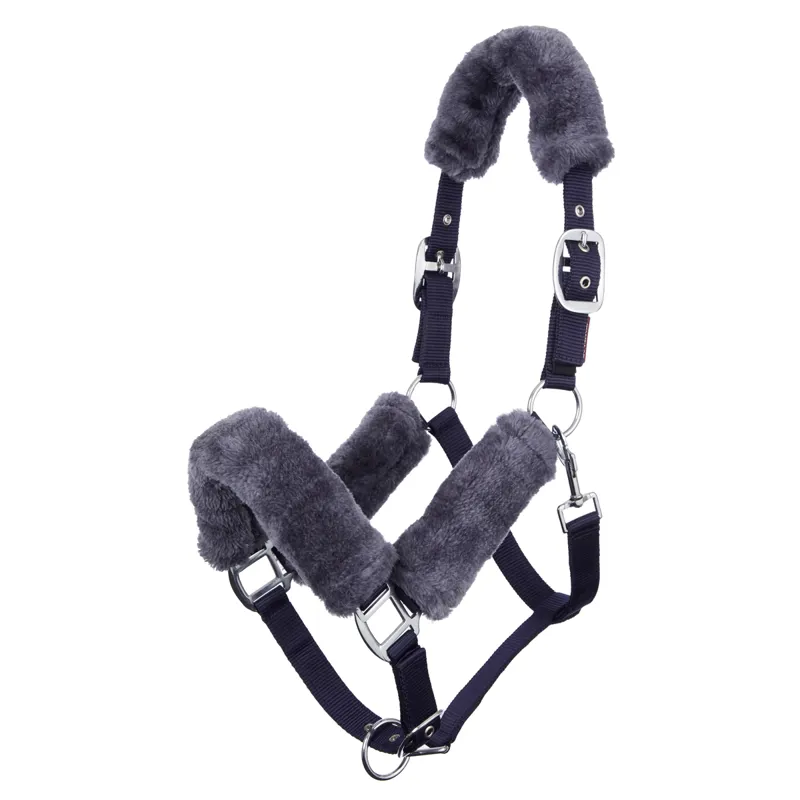 LeMieux Comfort Fleece Headcollar - Navy/Grey