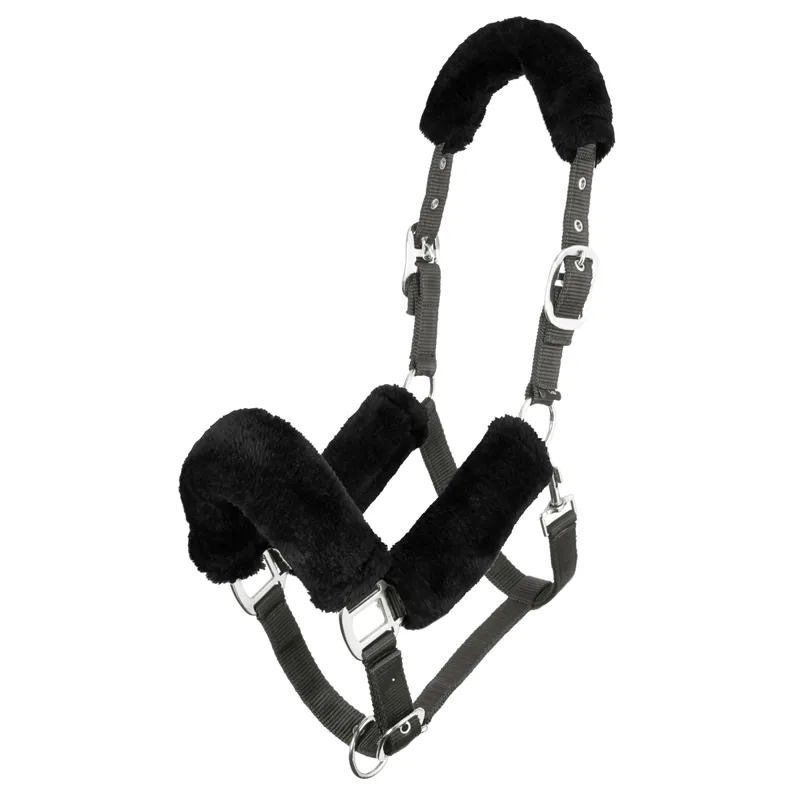 LeMieux Comfort Fleece Headcollar - Black/Grey
