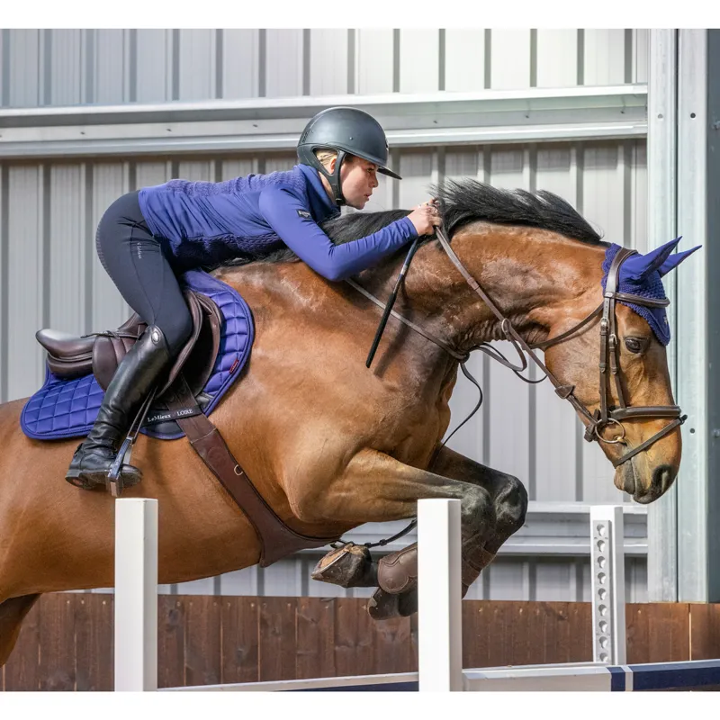 LeMieux Loire Fly Hood - Ink Blue-3