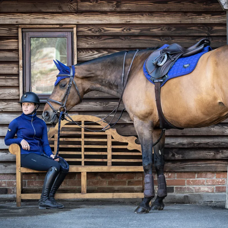 LeMieux Loire Fly Hood - Ink Blue-4