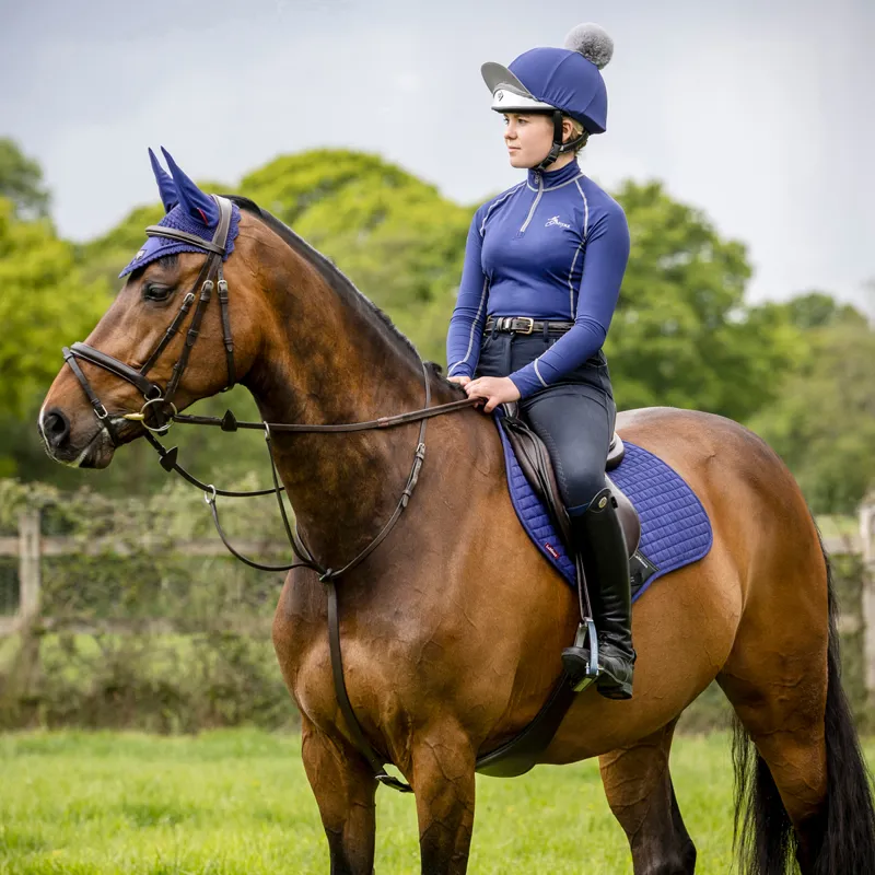 LeMieux Loire Fly Hood - Ink Blue-5