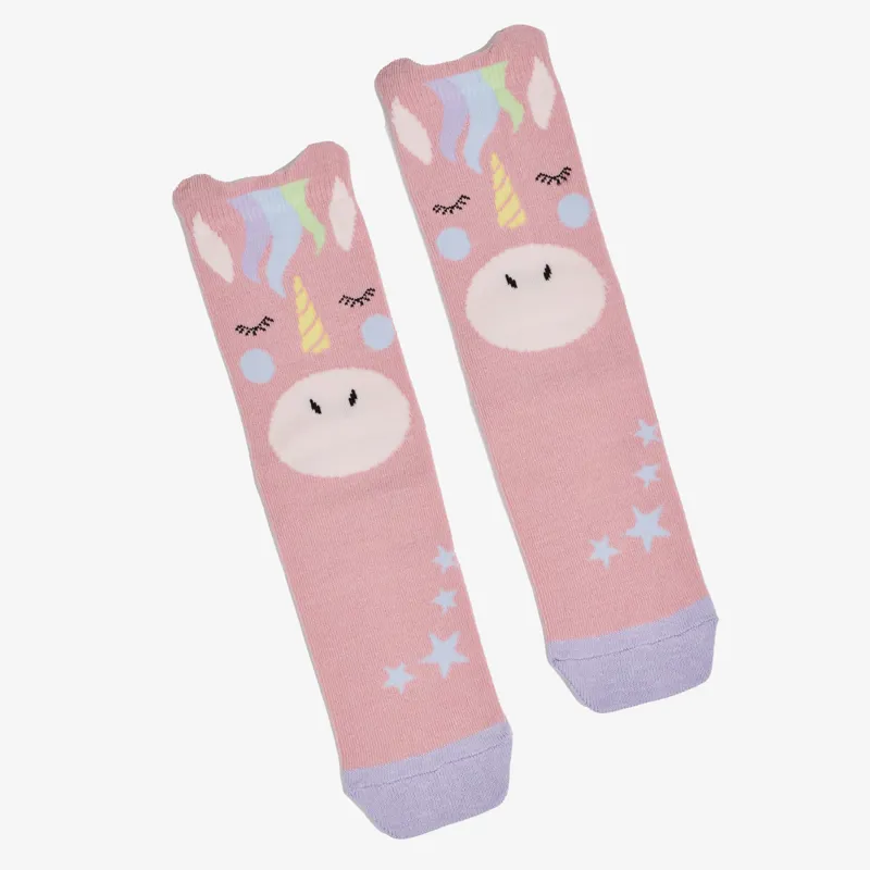 LeMieux Mini Character 2 Pack Junior Socks - Unicorn-3