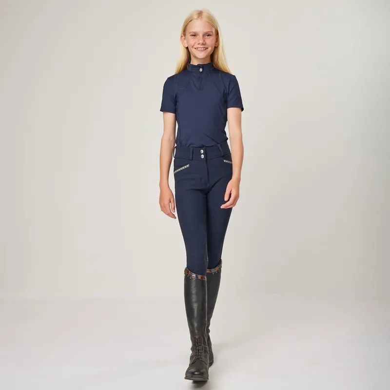 LeMieux Young Rider Short Sleeve Junior Base Layer - Indigo-10