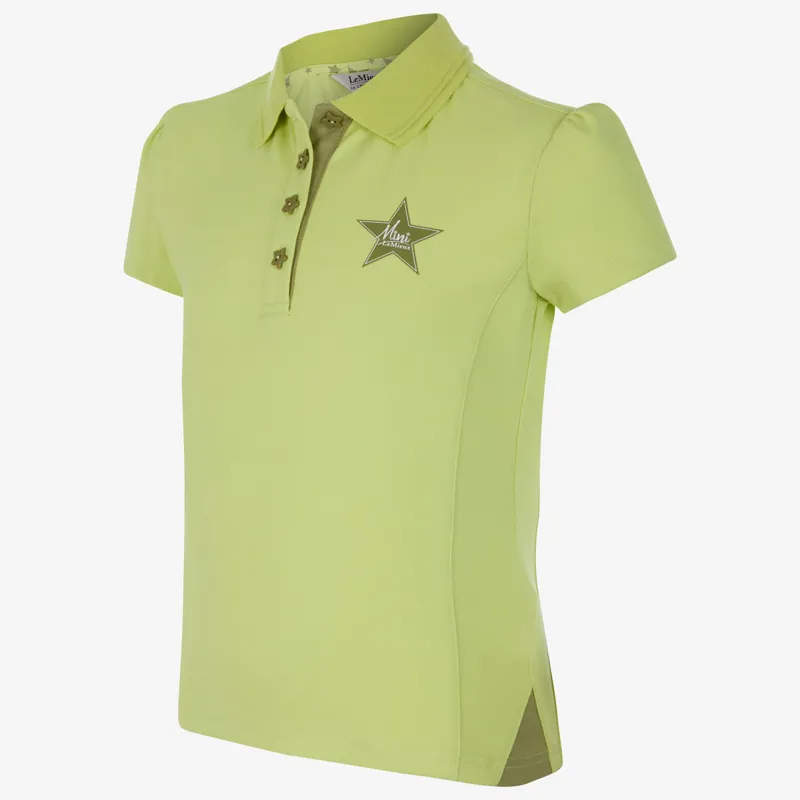 LeMieux Mini Junior Polo Shirt - Kiwi-1
