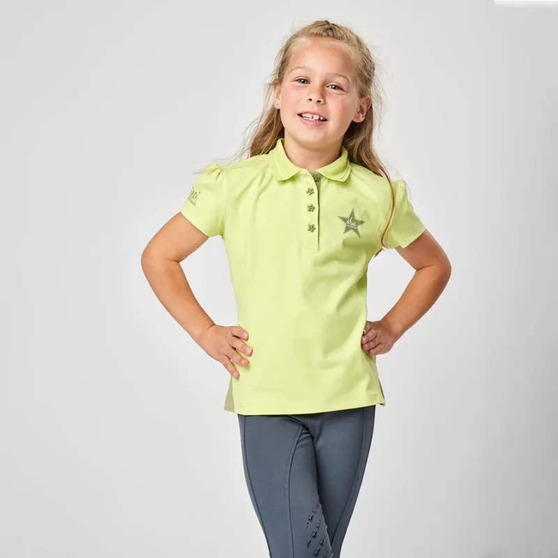 LeMieux Mini Junior Polo Shirt - Kiwi-3
