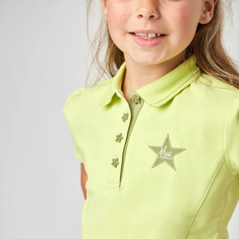 LeMieux Mini Junior Polo Shirt - Kiwi-4