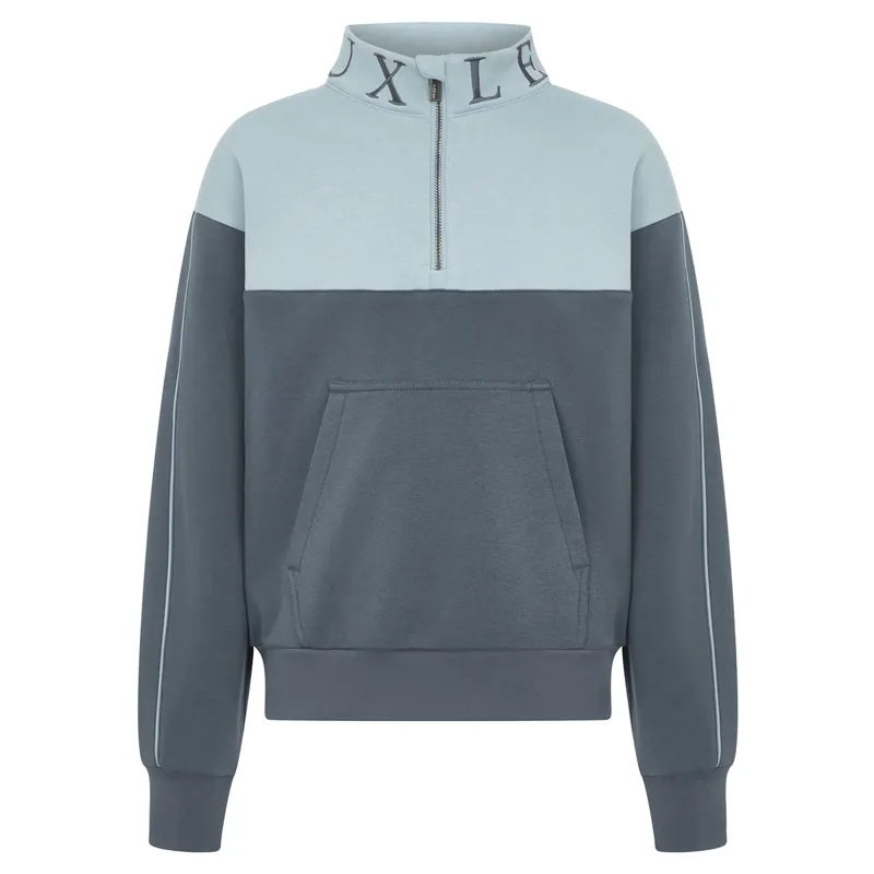 LeMieux Young Rider Kate Quarter Zip Junior Sweatshirt - Petrol/Glacier