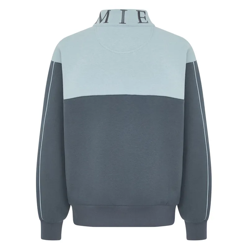 LeMieux Young Rider Kate Quarter Zip Junior Sweatshirt - Petrol/Glacier-1