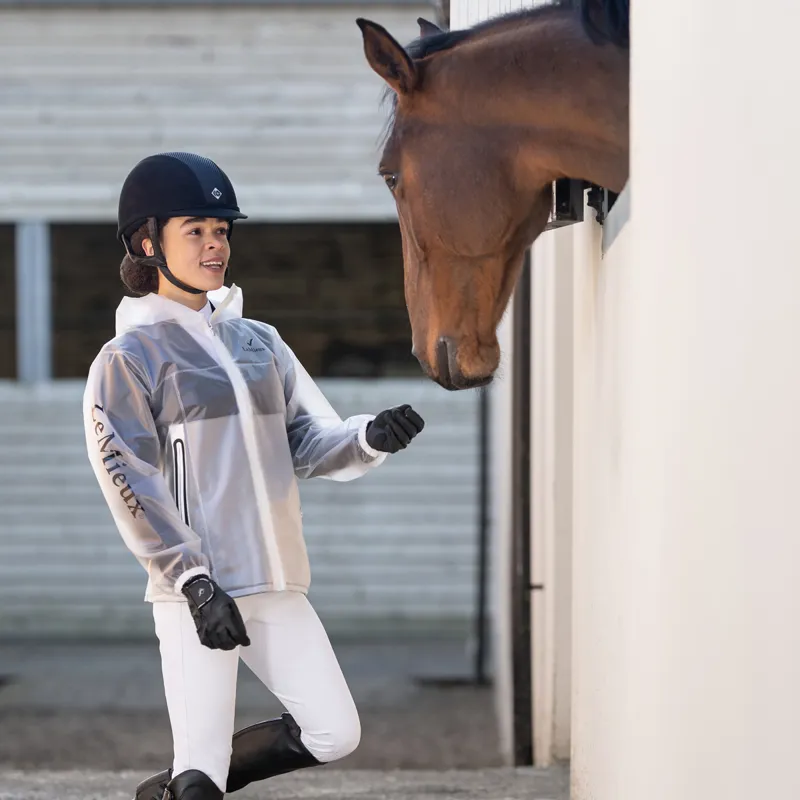 LeMieux Go Aqua Ladies Waterproof Over Jacket - Clear-6