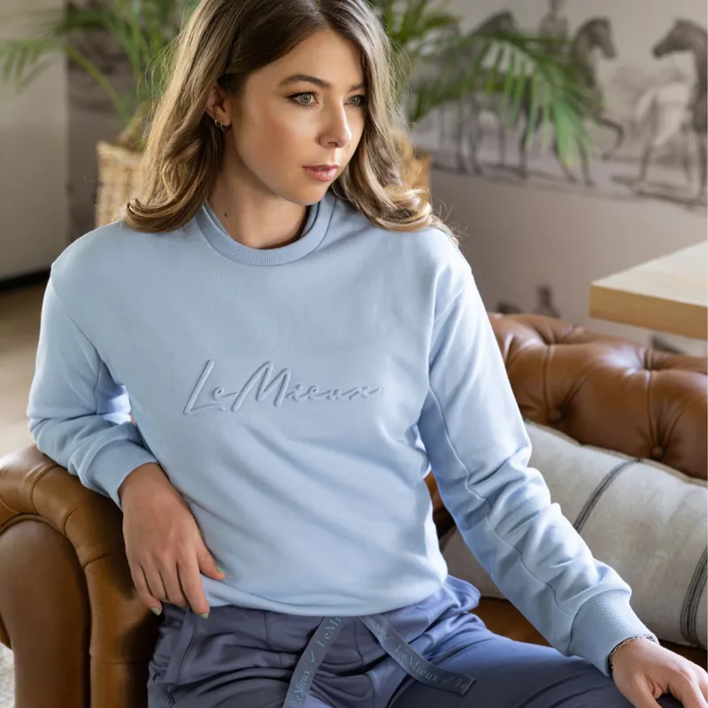 LeMieux Chloe Ladies Crew Jumper - Mist-4