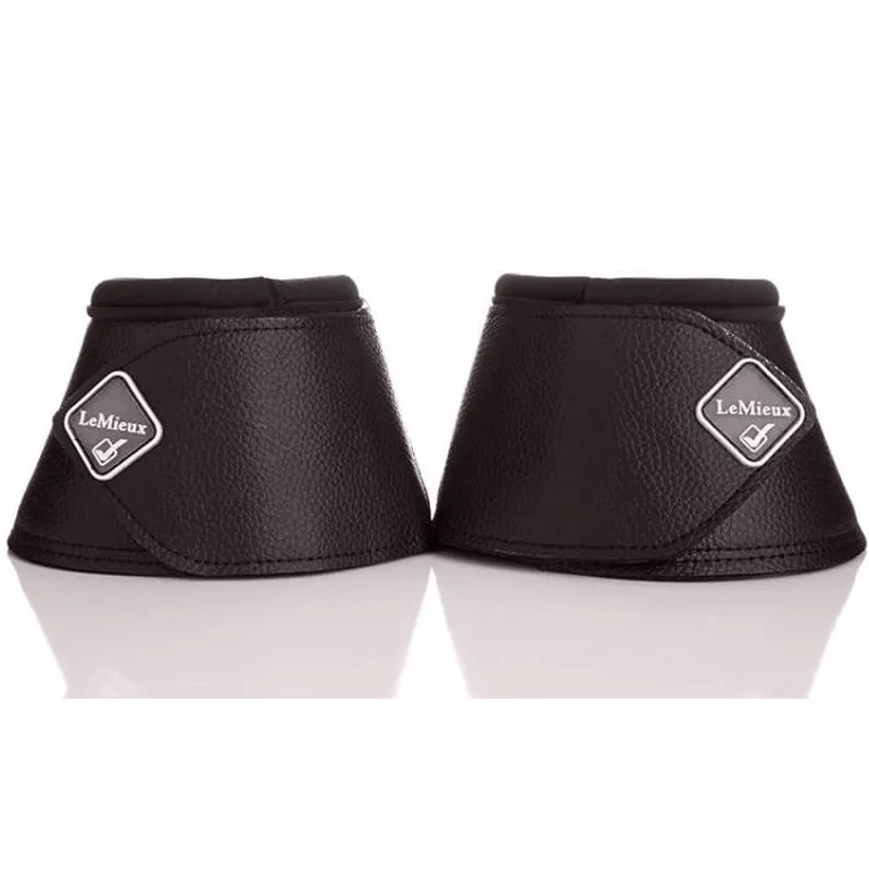 LeMieux WrapAround Leather Over-Reach Boots - Black-1