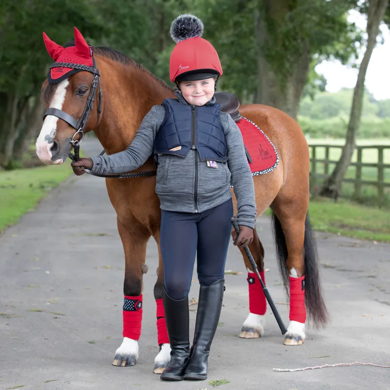 LeMieux Pom Hat Silk - Chilli/Black-7