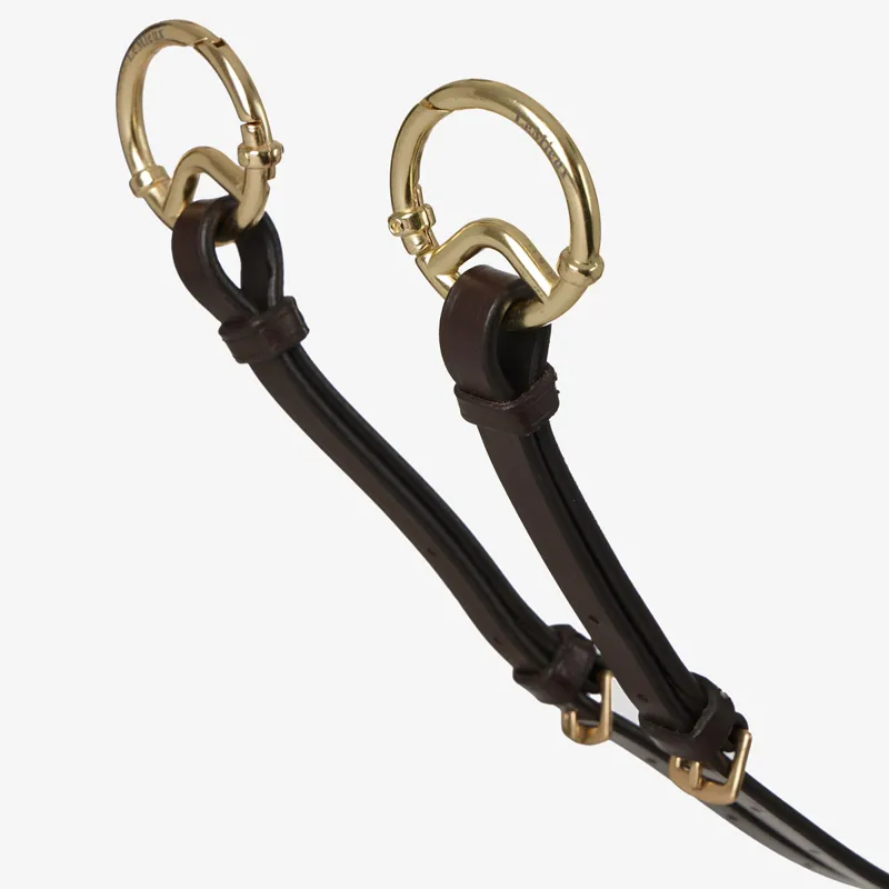 LeMieux Kudos Running Martingale - Brown/Brass-2