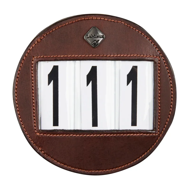LeMieux Bridle Number Holder - Distressed Brown