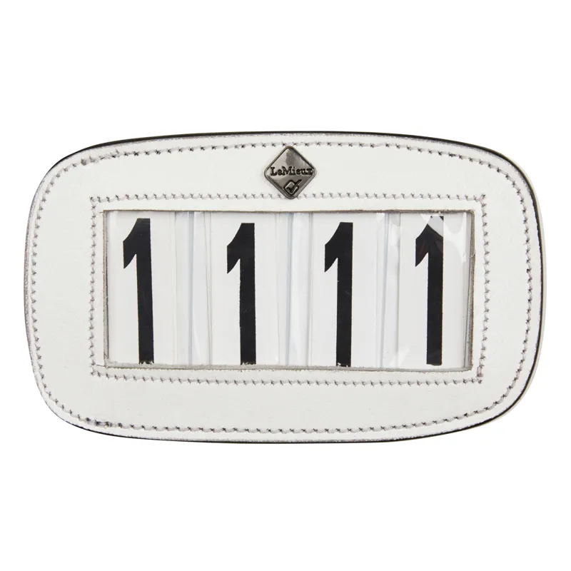 LeMieux Saddle Pad 4 Space Number Holder - White