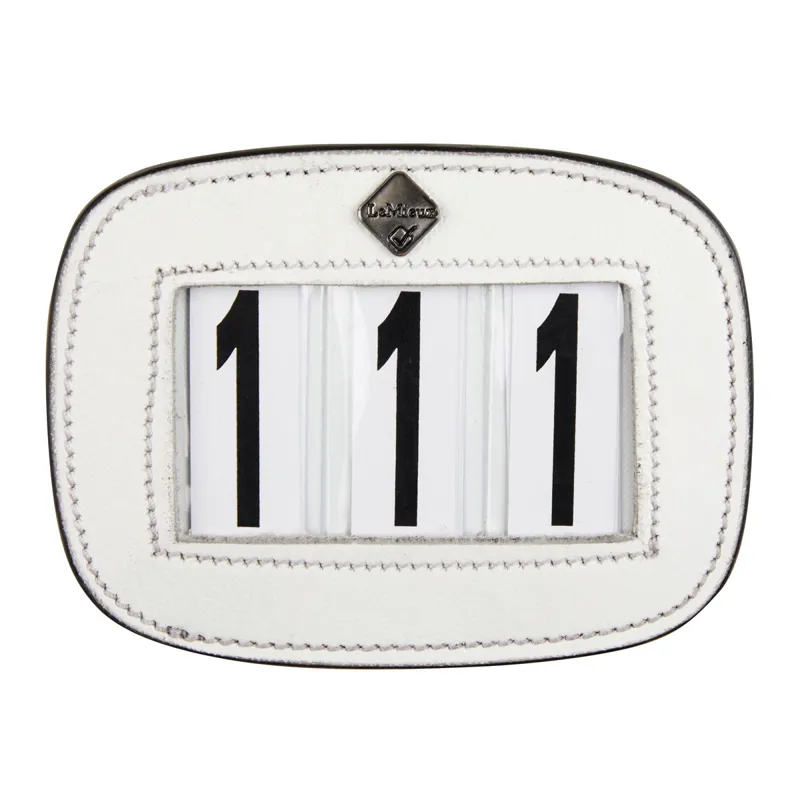 LeMieux Saddle Pad Number Holder - White