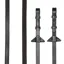 LeMieux Rubber Half Lined Reins - Brown/Silver