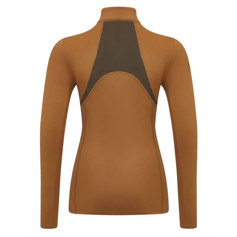 LeMieux Young Rider Mia Mesh Junior Long Sleeve Base Layer - Ginger-2