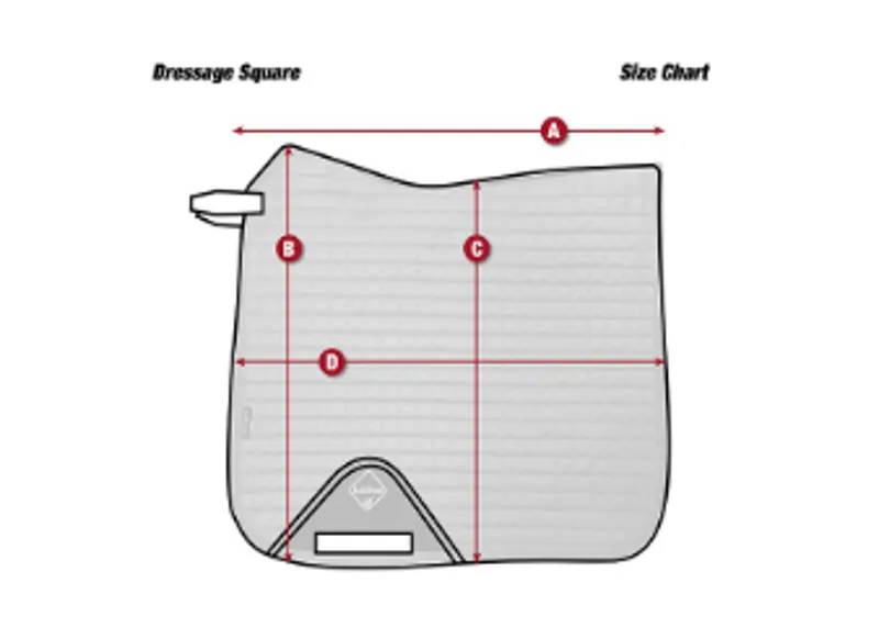 LeMieux ProSport Suede Dressage Square Saddlecloth - White-1
